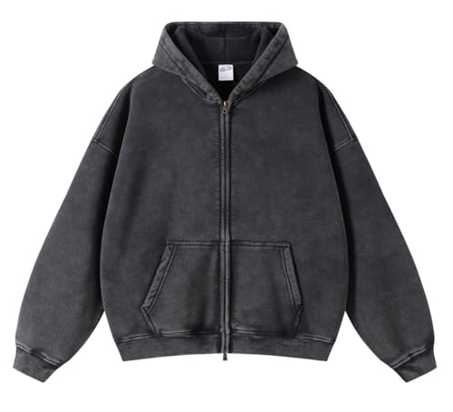 Men's Vintage Acid Wash Hoodie