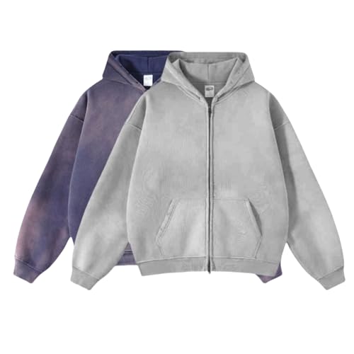 Men's Vintage Acid Wash Hoodie