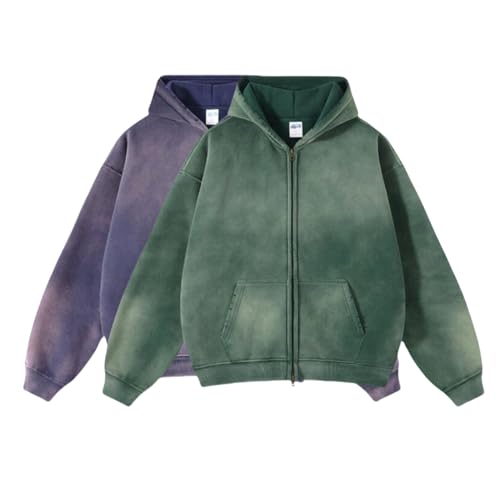 Men's Vintage Acid Wash Hoodie