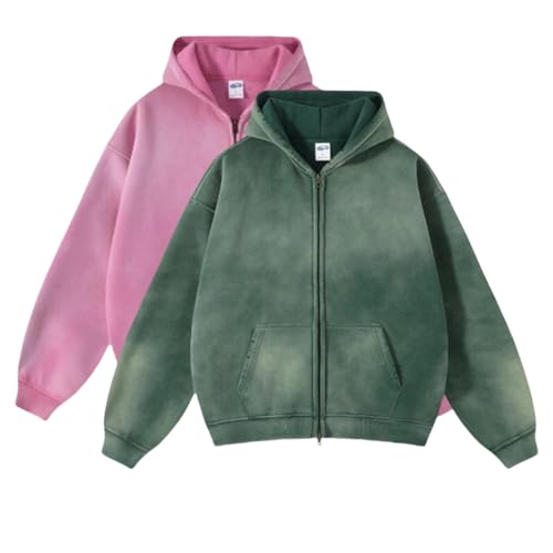 Men's Vintage Acid Wash Hoodie