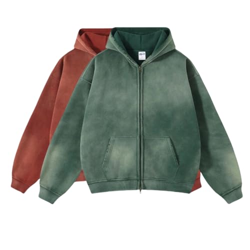 Men's Vintage Acid Wash Hoodie