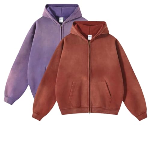 Men's Vintage Acid Wash Hoodie