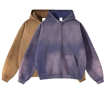 Men's Vintage Acid Wash Hoodie