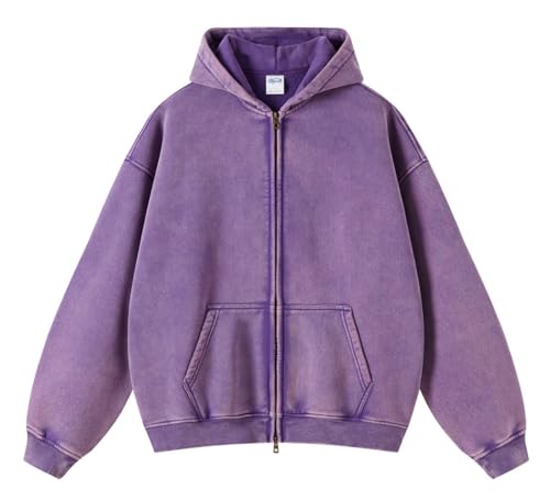 Men's Vintage Acid Wash Hoodie