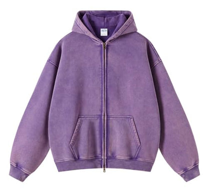 Men's Vintage Acid Wash Hoodie