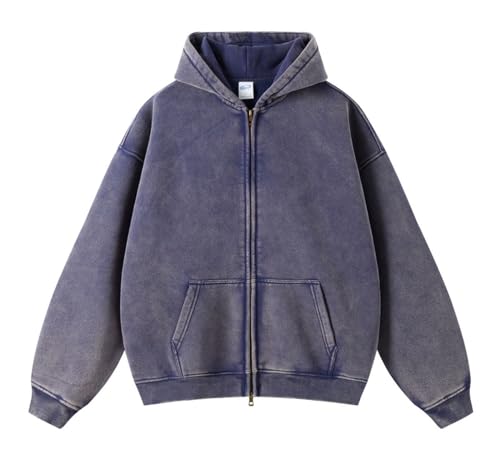 Men's Vintage Acid Wash Hoodie