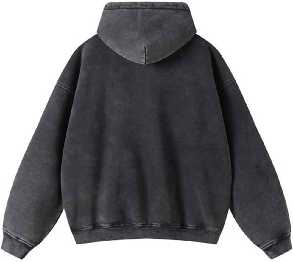 Men's Vintage Acid Wash Hoodie