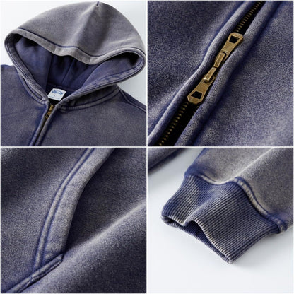 Men's Vintage Acid Wash Hoodie